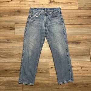 Men's Levis 550 Relaxed Fit Denim Jeans SZ 33x30 Blue Cotton Modern Red Tab